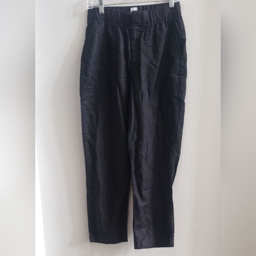 Gap black elastic waist pants, capri XS